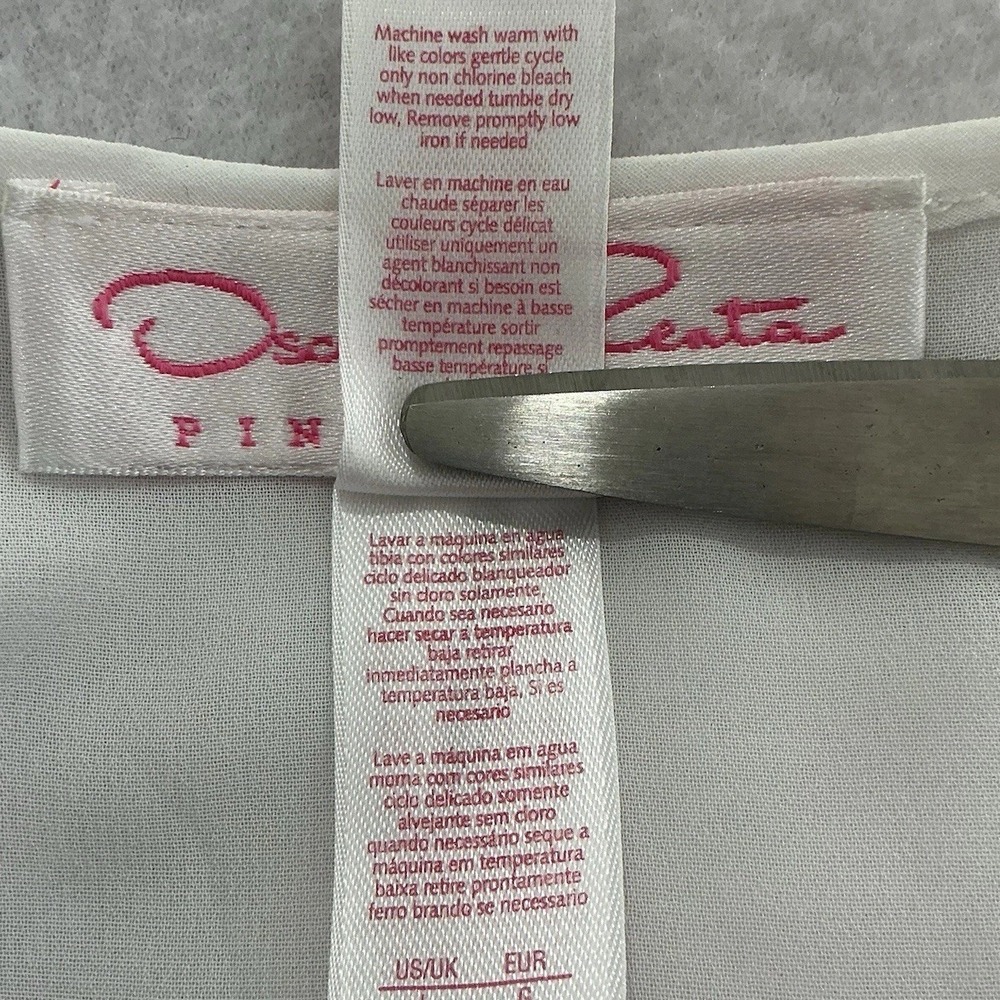 Oscar De La Renta Sheer White Bridal Wrap Size Large 90's Lingerie Robe Boudoir - Picture 11 of 15